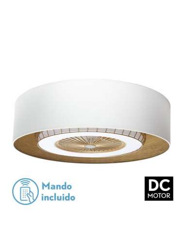 Ventilador DC Tania 72w Blanco/madera...