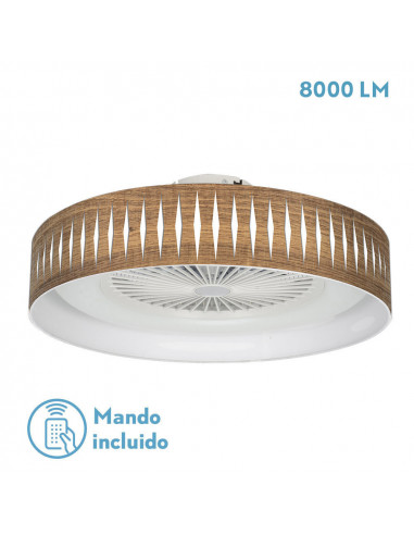 Ventilador Piron 72w Madera...
