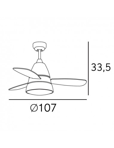 Ventilador Iseran Oro Frances  2xe27...