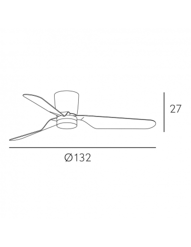 Ventilad 18w Dc Kochi Marron 3 Aspas...