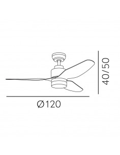 Ventilador Gerona 18w... 2