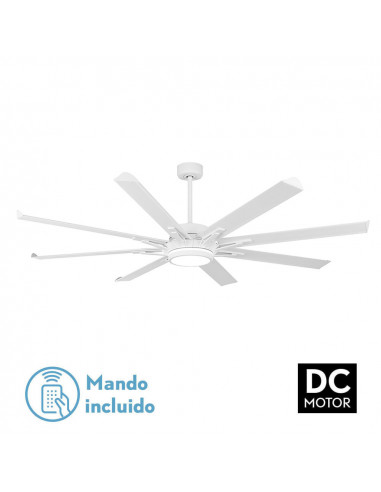 Ventilador Dc Grado 30w+15w Blanco 8...