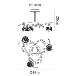 Mantra - Lámpara colgante 3... 2