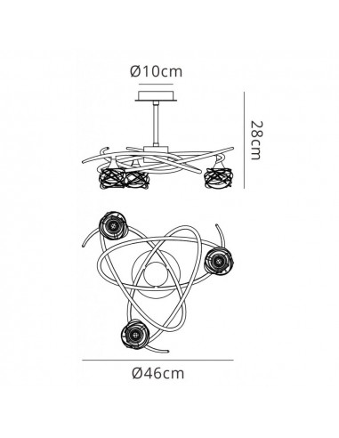 Mantra - Lámpara colgante 3 Luces....