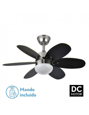 Ventilador Dc Alves 2xe27 Niquel 6...