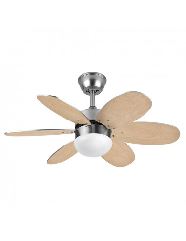 Ventilador Dc Alves 2xe27 Niquel 6...