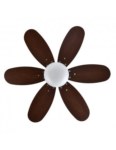 Ventilador Dc Alves 2xe27 Cuero 6...